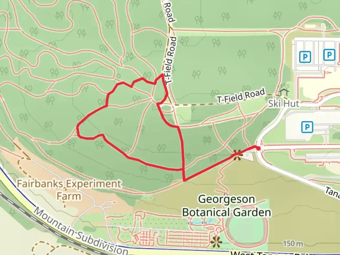 An image depicting the trail Commuter and Viereck Nature Loop Trail and its surrounding area.