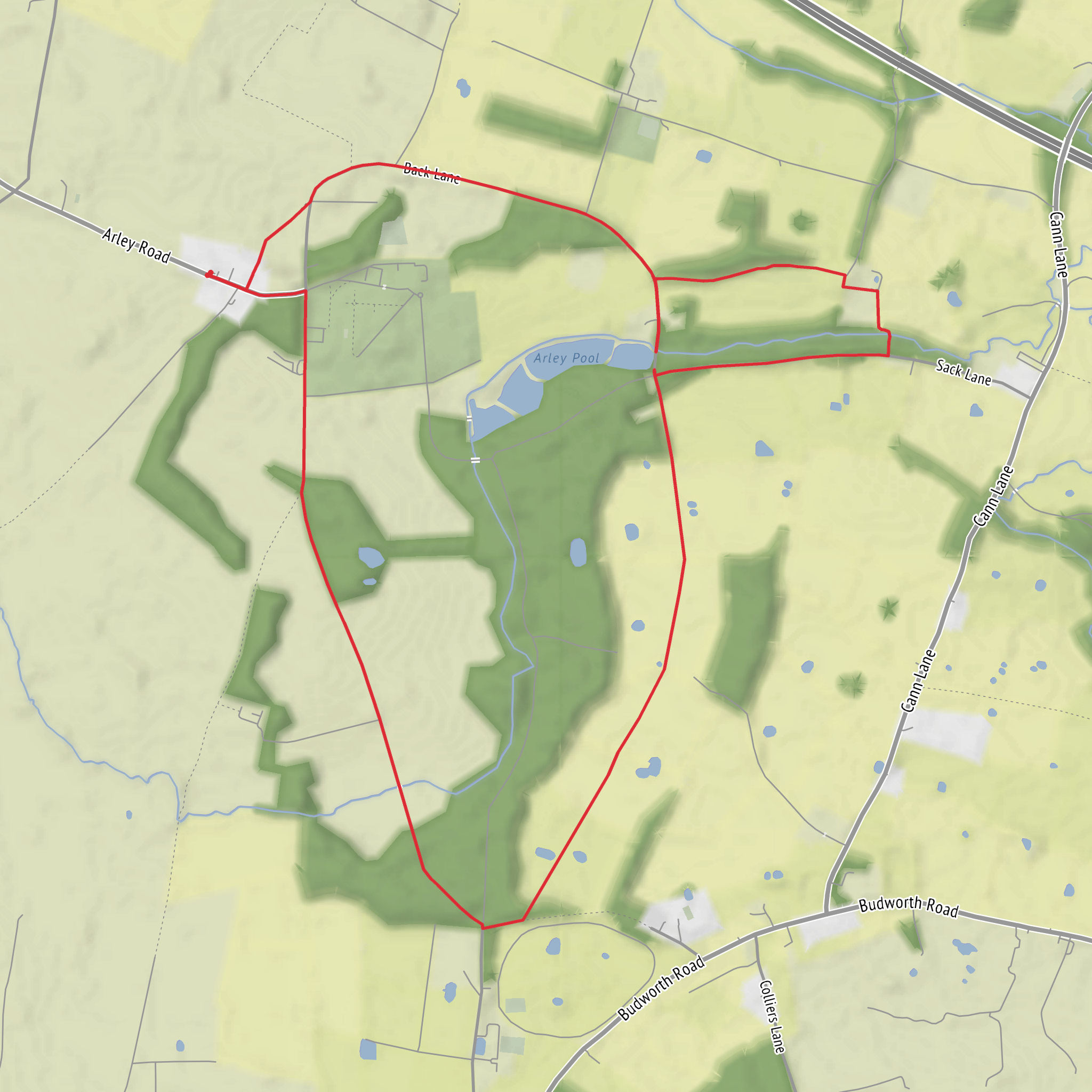 Arley Park Loop mobile static map