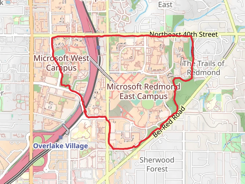Microsoft Red and Orange Fitness Loop