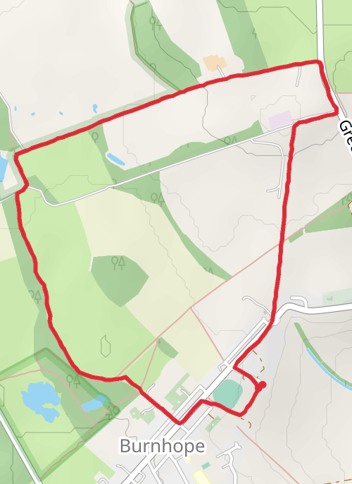 County Durham Walking mobile static map