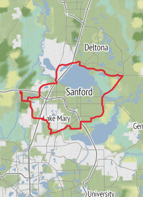 Seminole County Road Cycling mobile static map