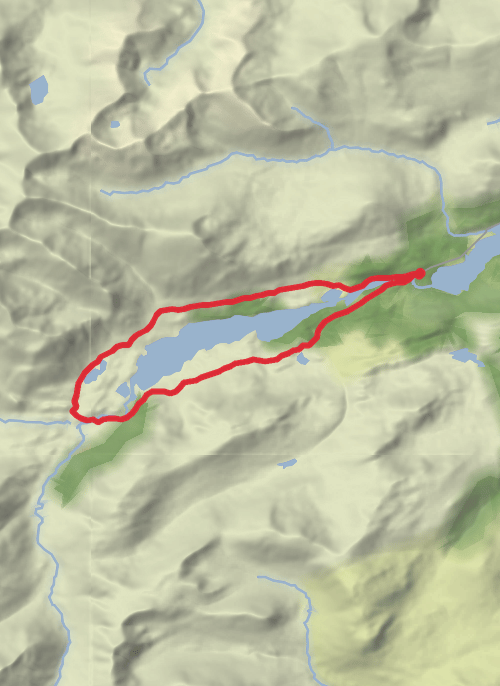 Loch Affric mobile static map