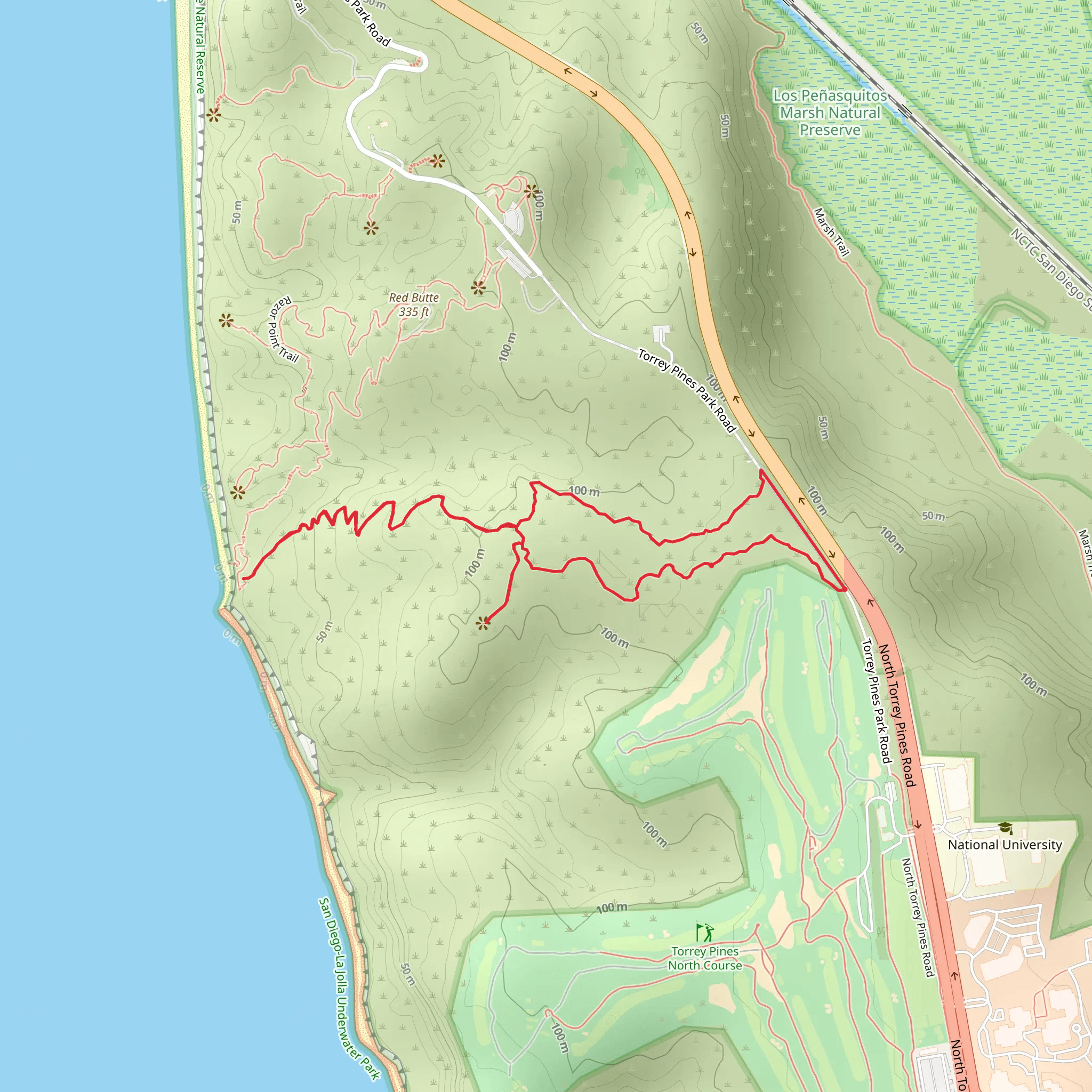 Broken Hill and South Fork Loop Trail mobile static map
