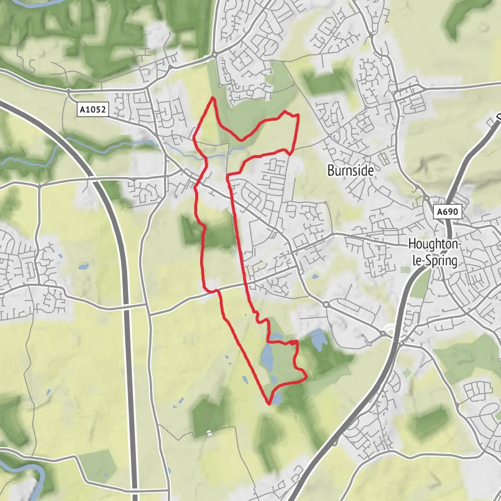 Rainton Meadows Circular mobile static map