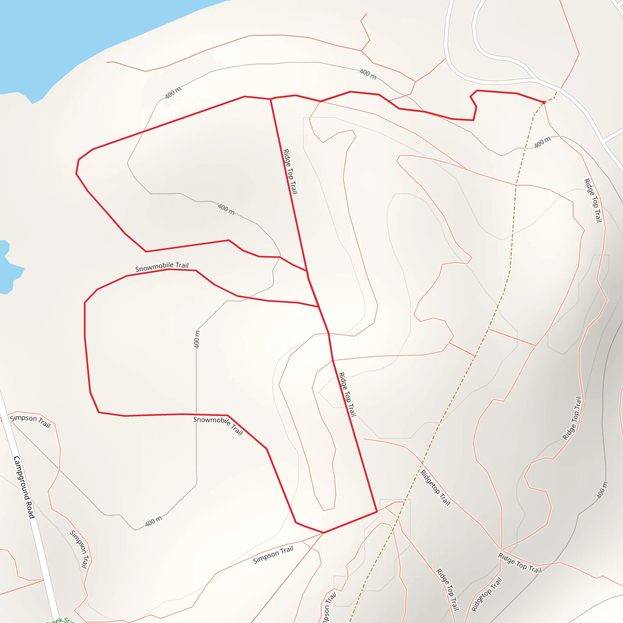 Snowmobile Trail mobile static map