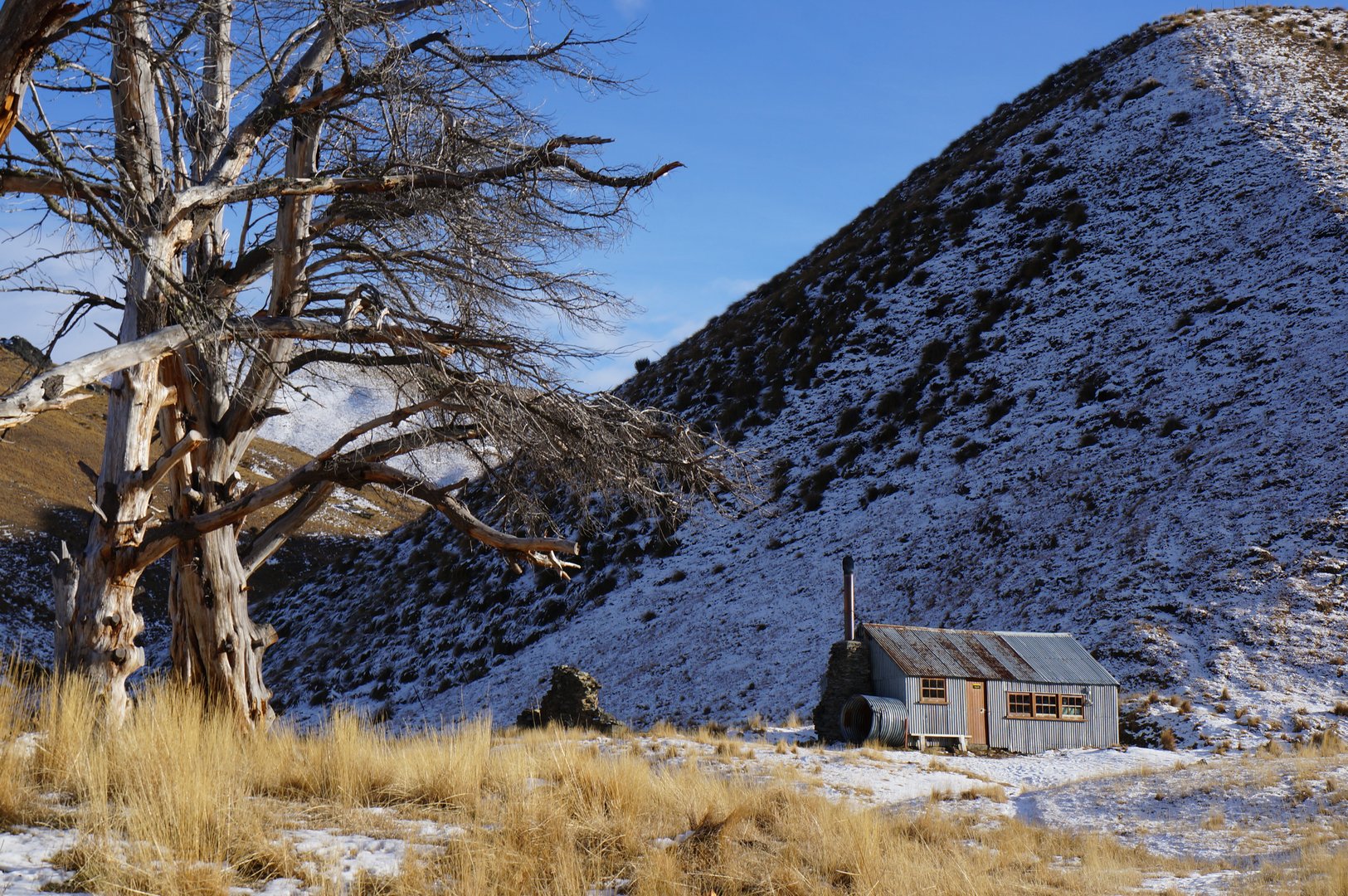 An image depicting the trail Tuohys Gully to Meg Hut and its surrounding area.