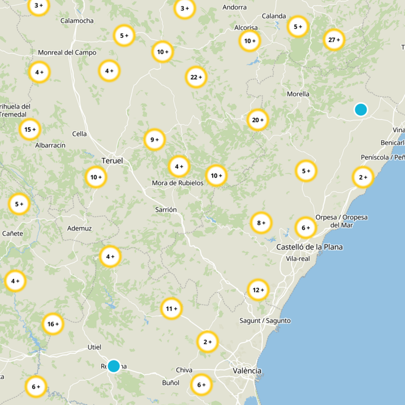 Fuentes De Rubielos Static Map