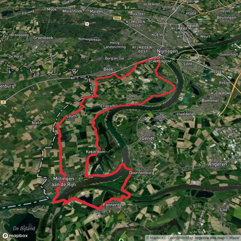 Groenlanden, Kekerdomsche Waard, Lobberdensche Waard and Wylerbergmeer Loop