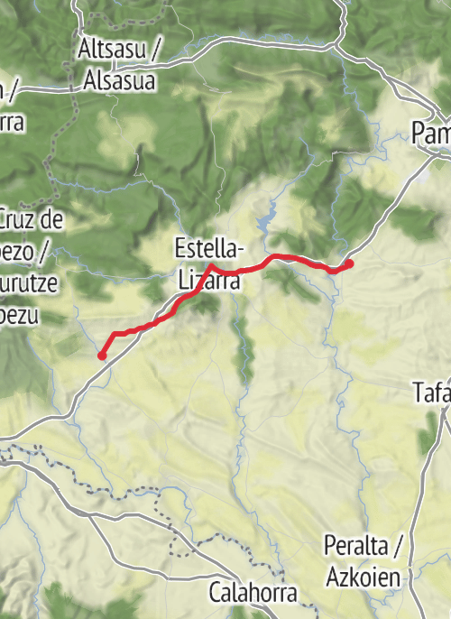 Puente La Reina Mountain Biking mobile static map