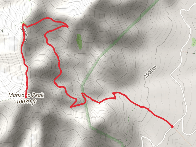 Manzano Peak via Kayser Mill Trail