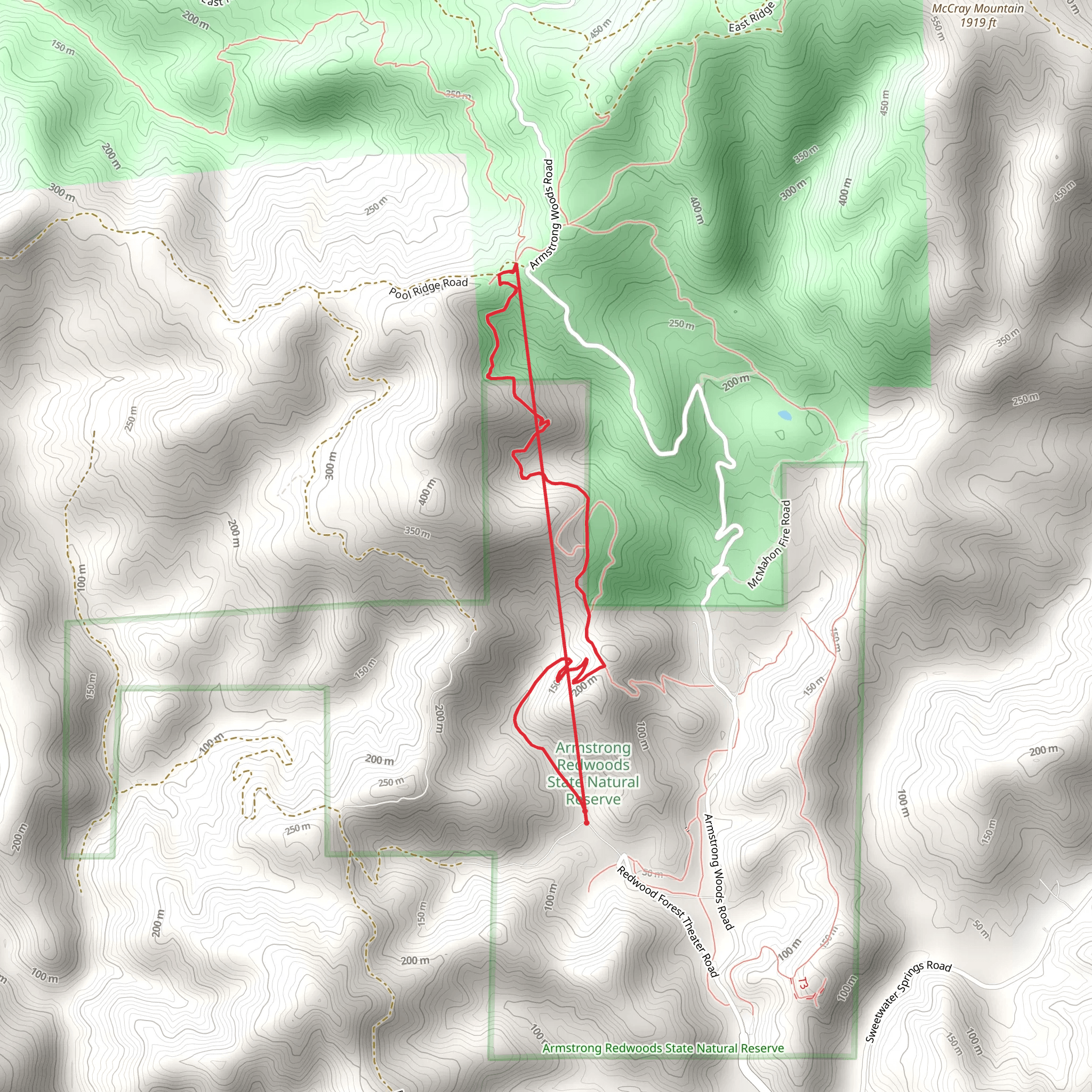 Pool Ridge Trail mobile static map