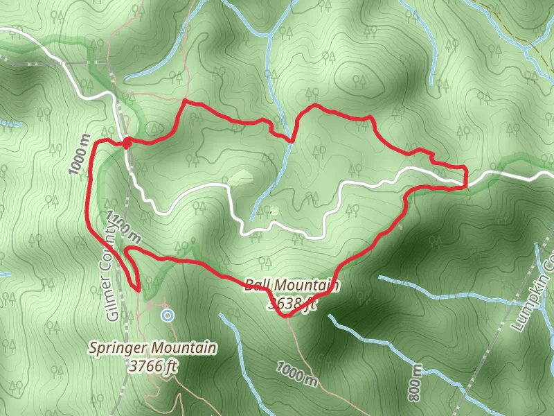 Davis Creek and Ball Mountain via Benton Mackaye Trail