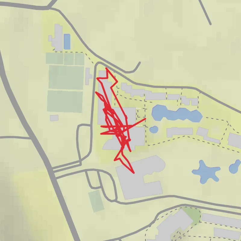 A map preview of the recording Hike from Rodos.