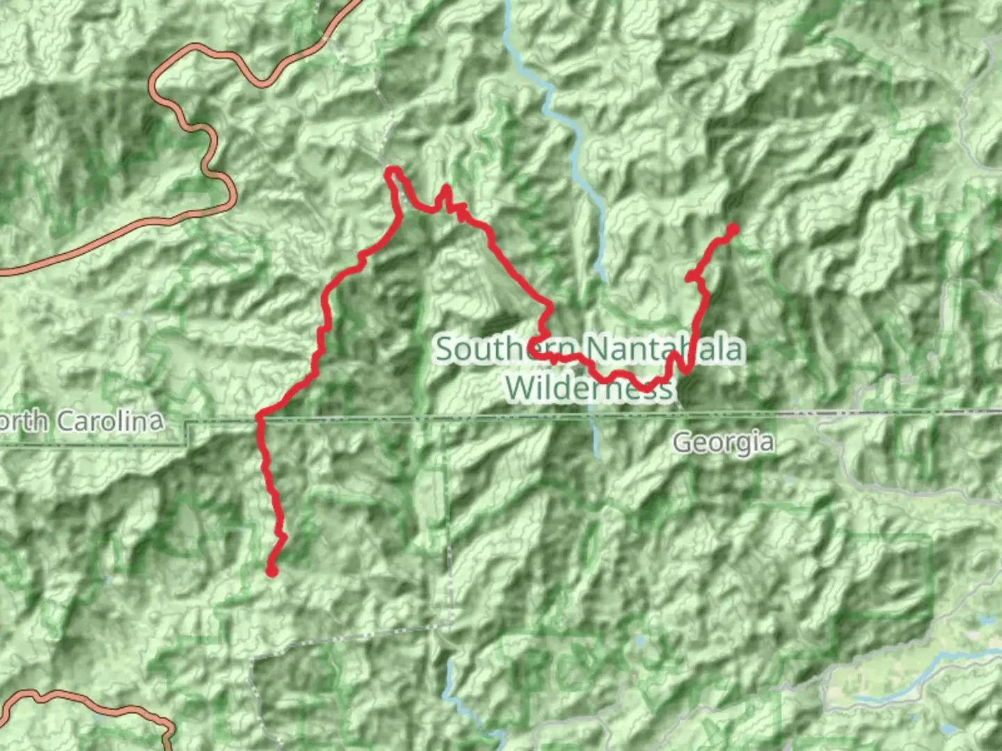 An image depicting the trail Appalachian Trail from Charlies Creek Road and its surrounding area.