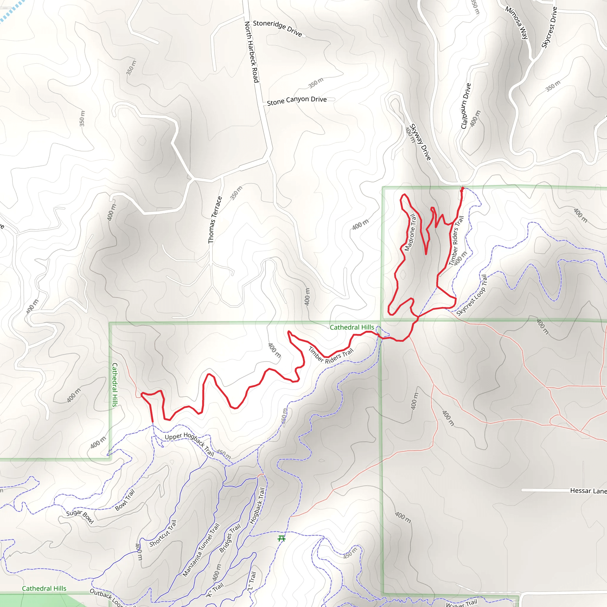Timber Riders Trail mobile static map