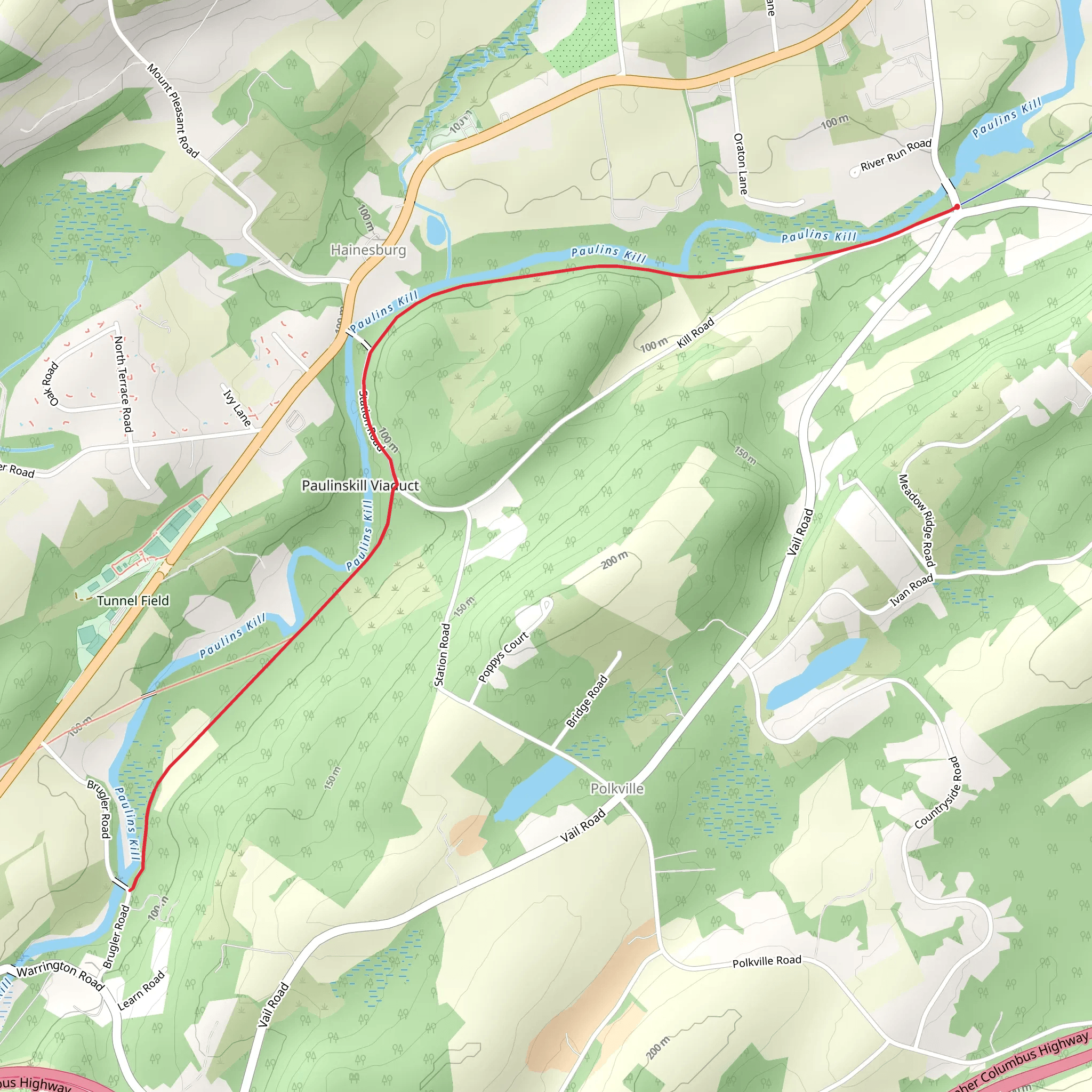 Paulins Kill - Paulinskill Valley Trail mobile static map