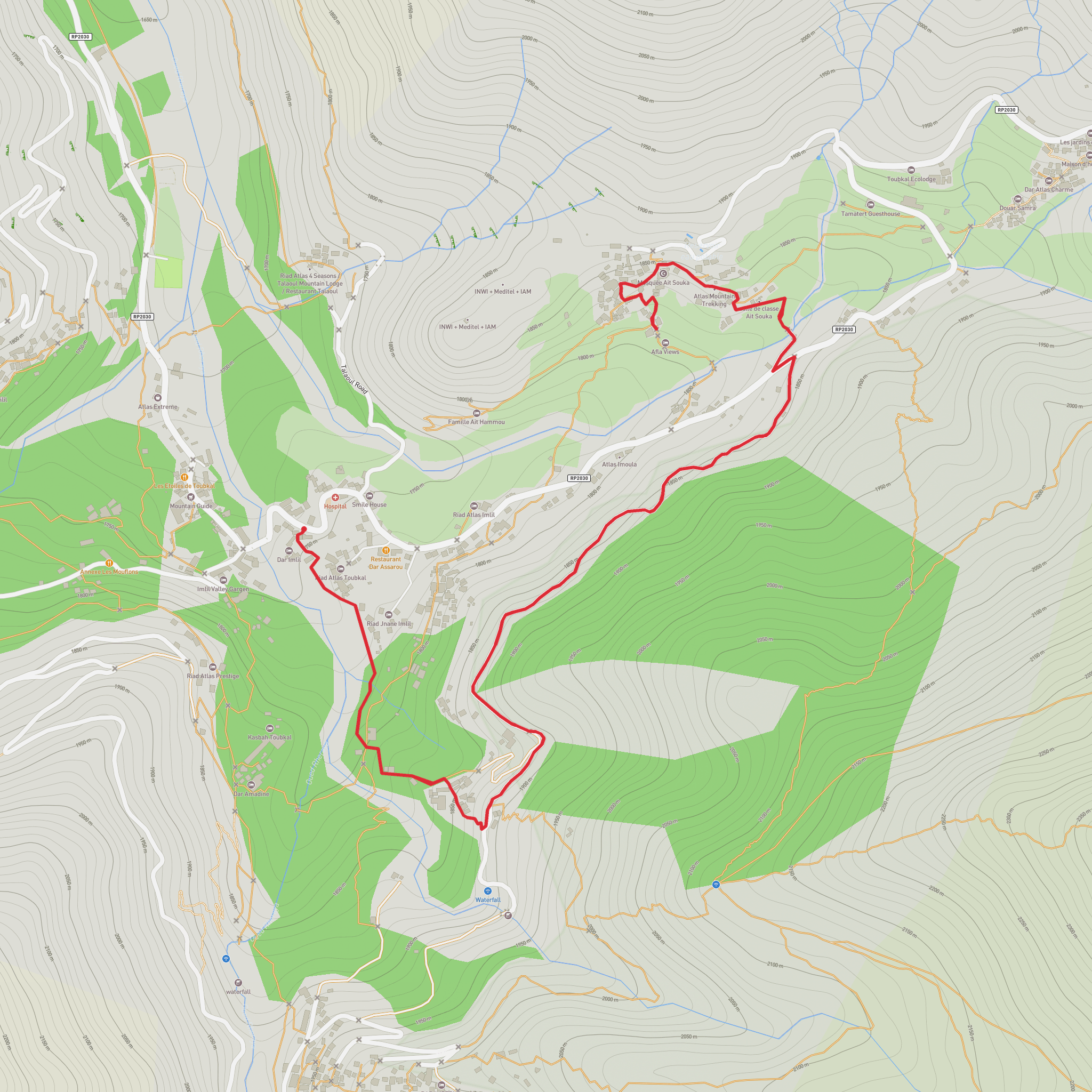 Atlas Mountain Trek mobile static map