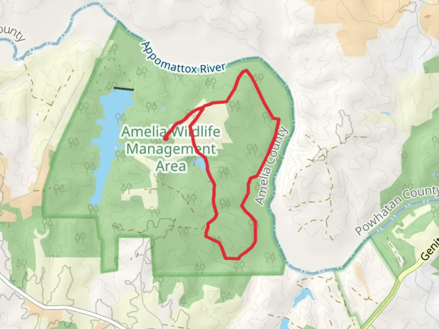 An image depicting the trail Woodlot Loop Trail and its surrounding area.