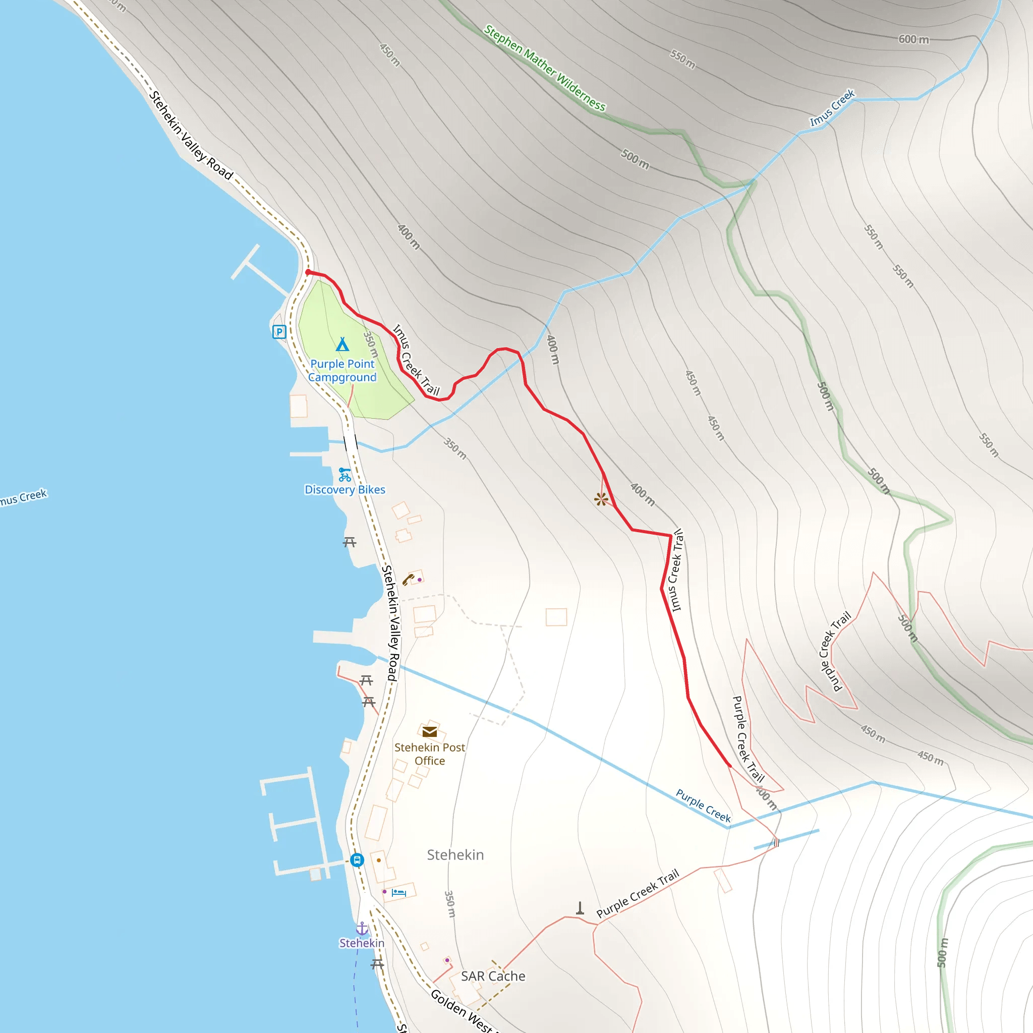 Imus Creek Trail mobile static map