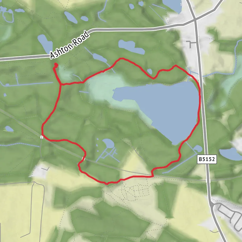 Hike from Norley mobile static map