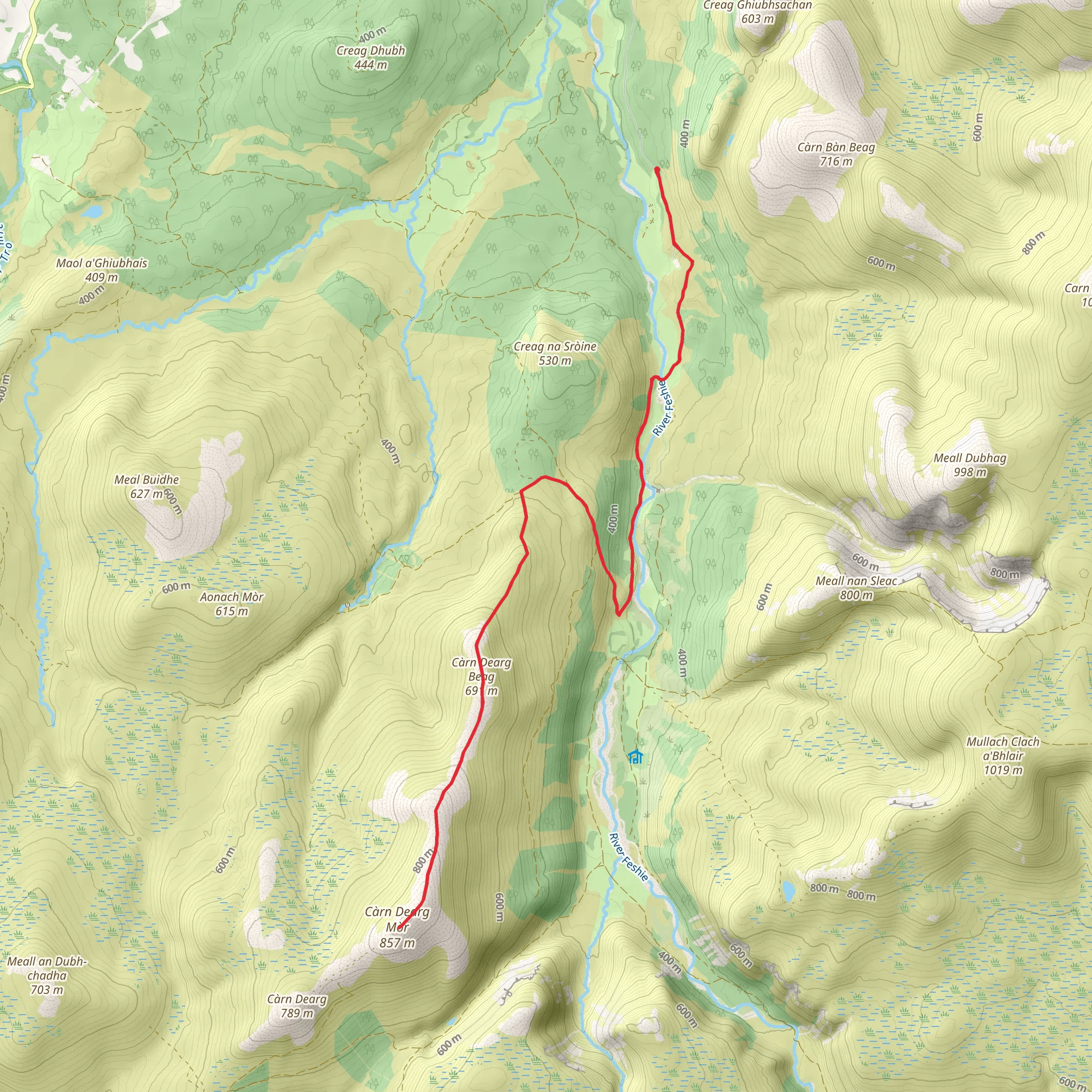 Càrn Dearg Mòr mobile static map