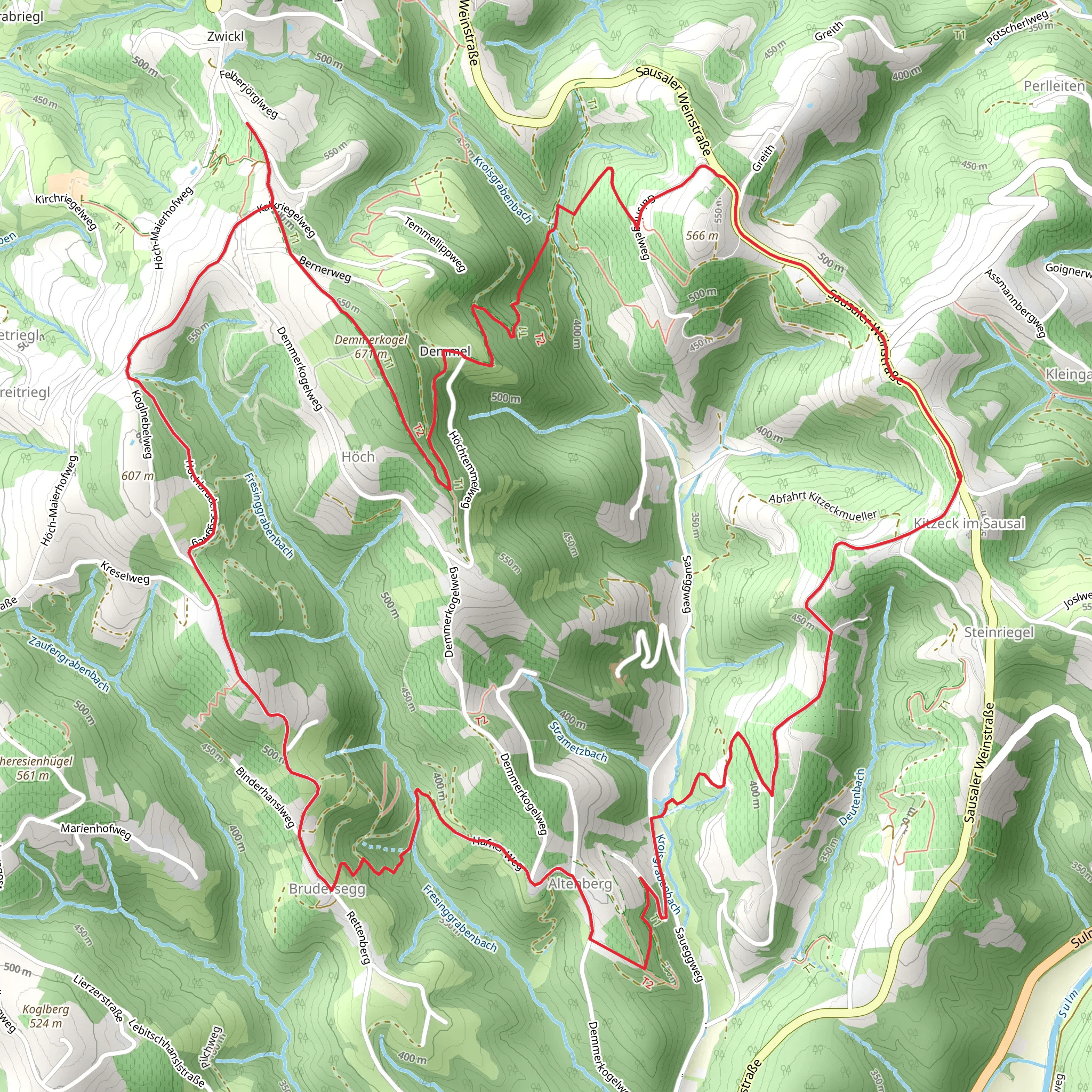 Kitzeck-Demmerkogel Round K4 mobile static map