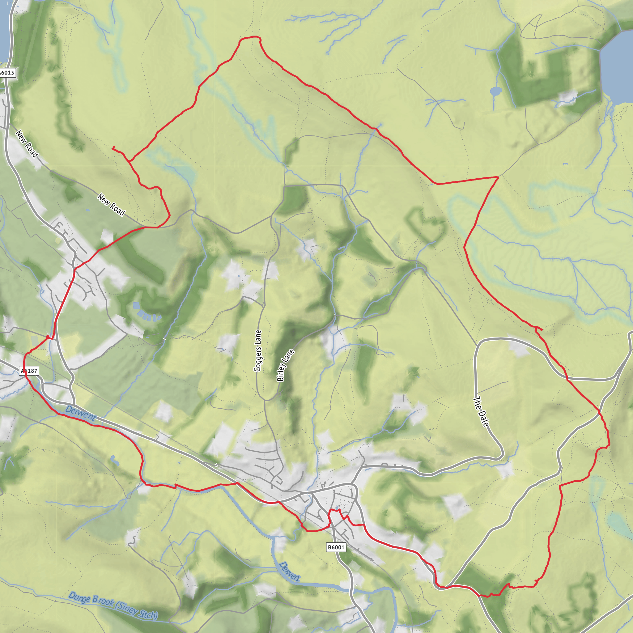 High Neb and Higger Tor Loop mobile static map