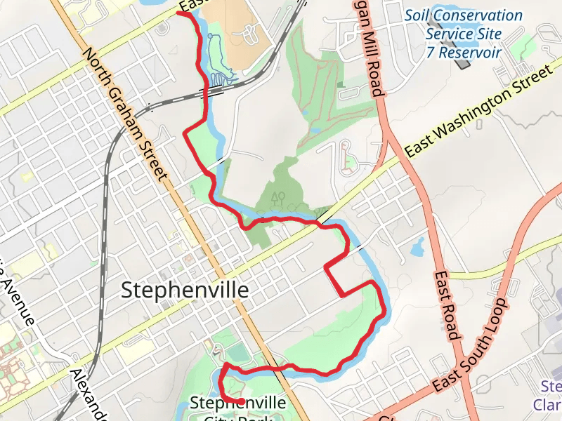 Bosque River Trail - Stephenville City Park