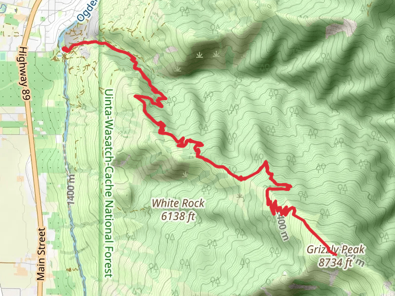 Grizzly Peak via Perry Canyon