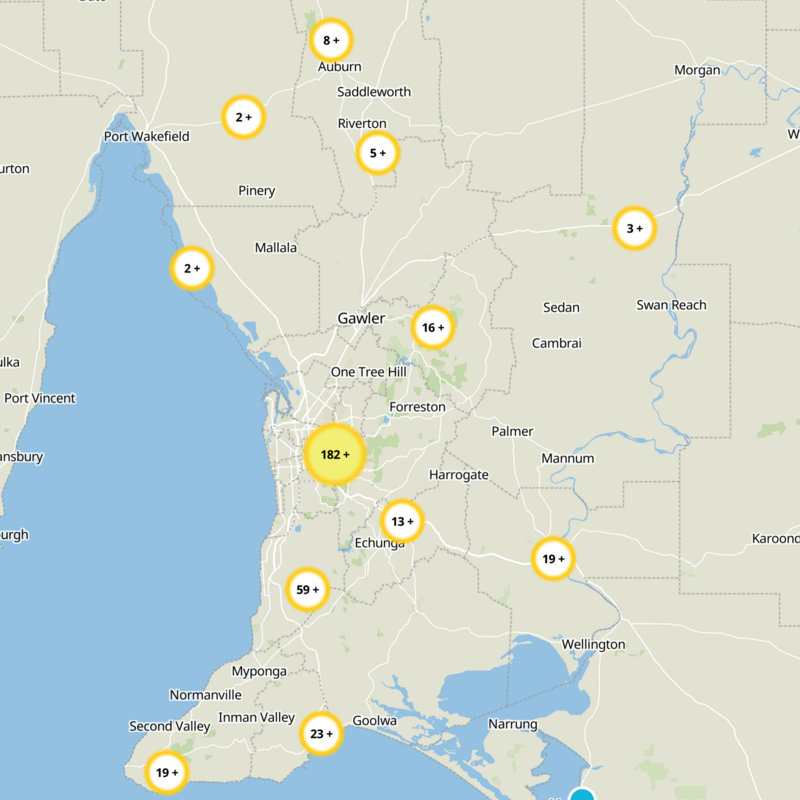 Adelaide Hills Static Map