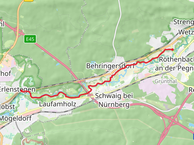 Erlenstegen to Rückersdorf Walk