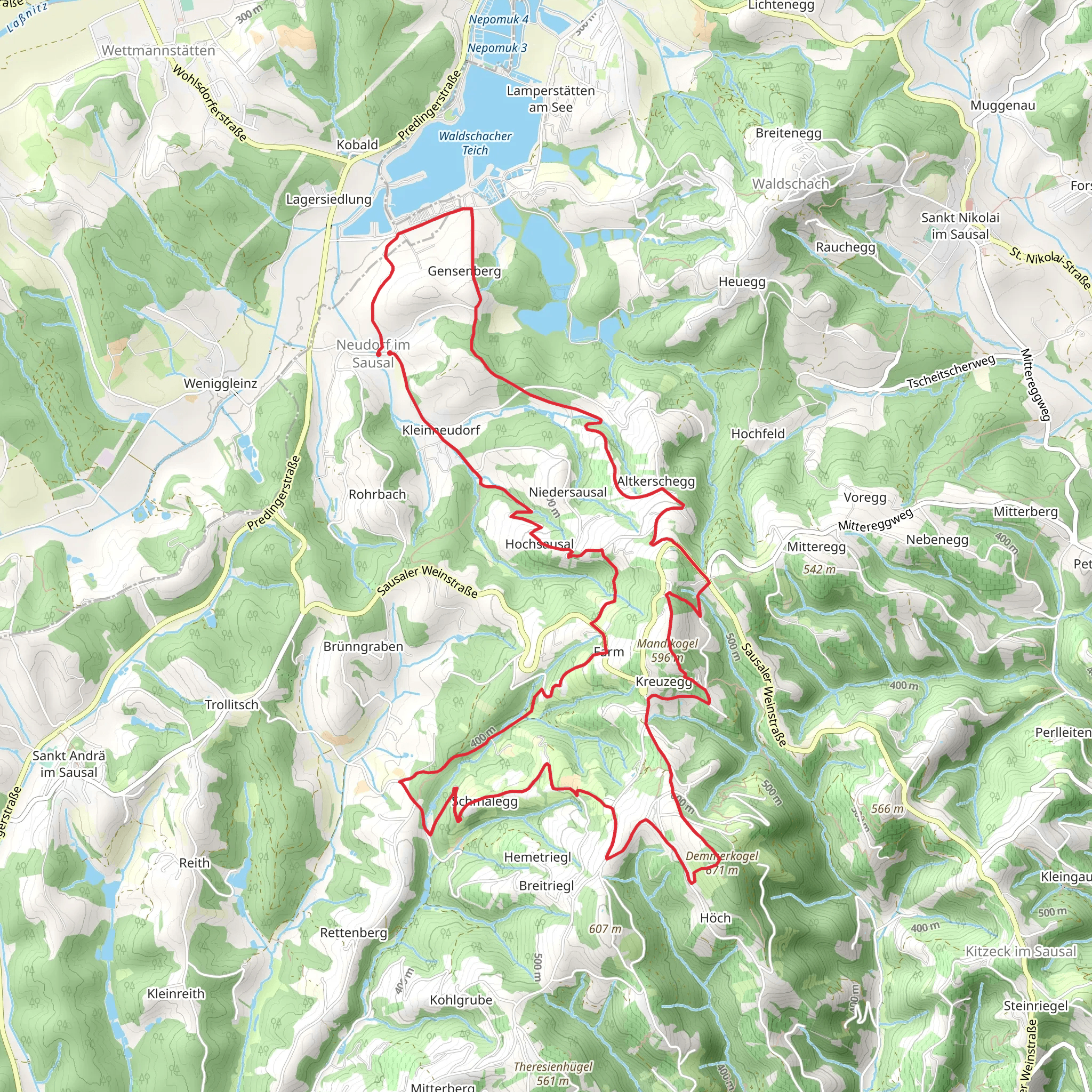 Neudorf-Demmerkogel mobile static map