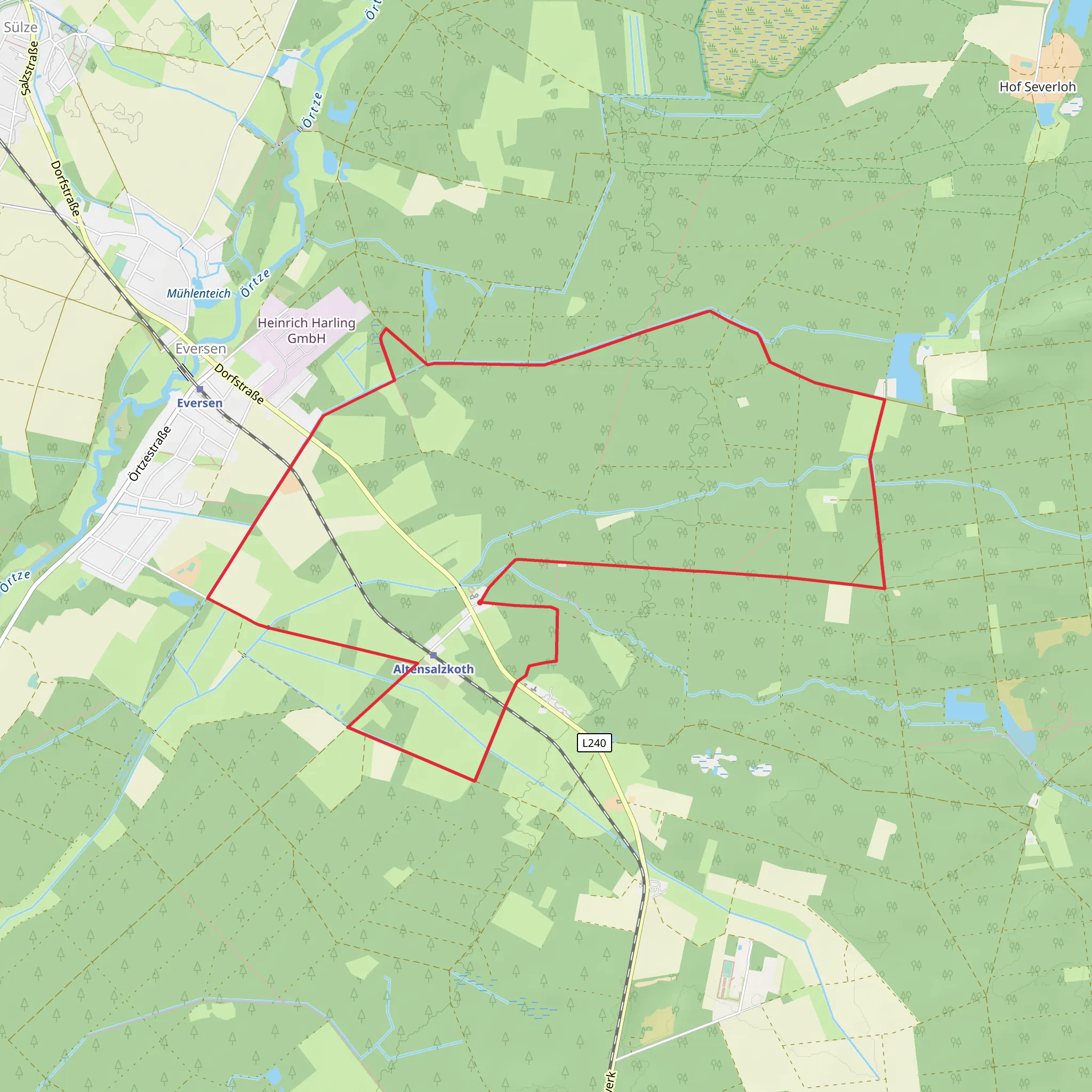 Deutschland - Niedersachsen and Gailweg mobile static map