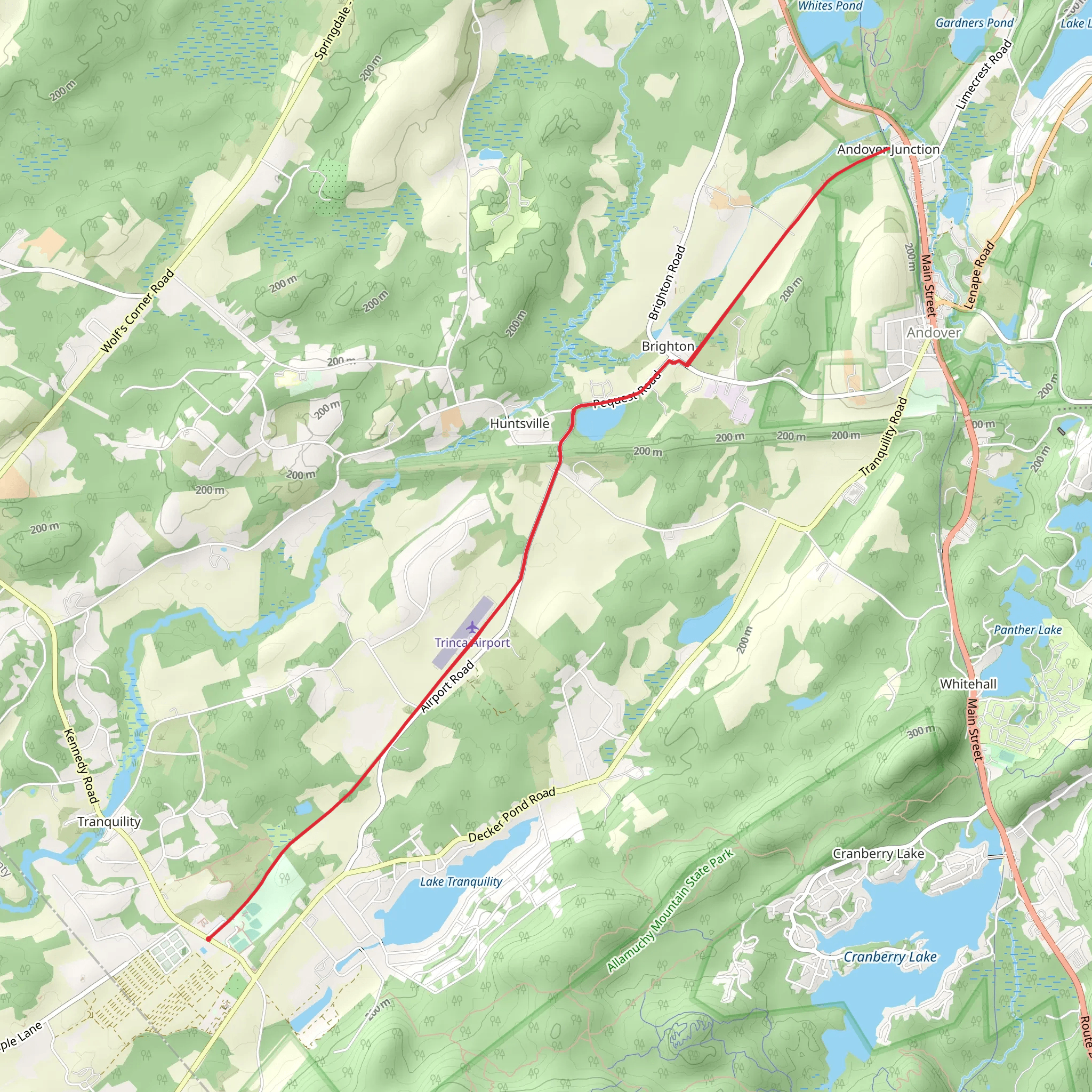 Lehigh and Hudson Rail Trail mobile static map