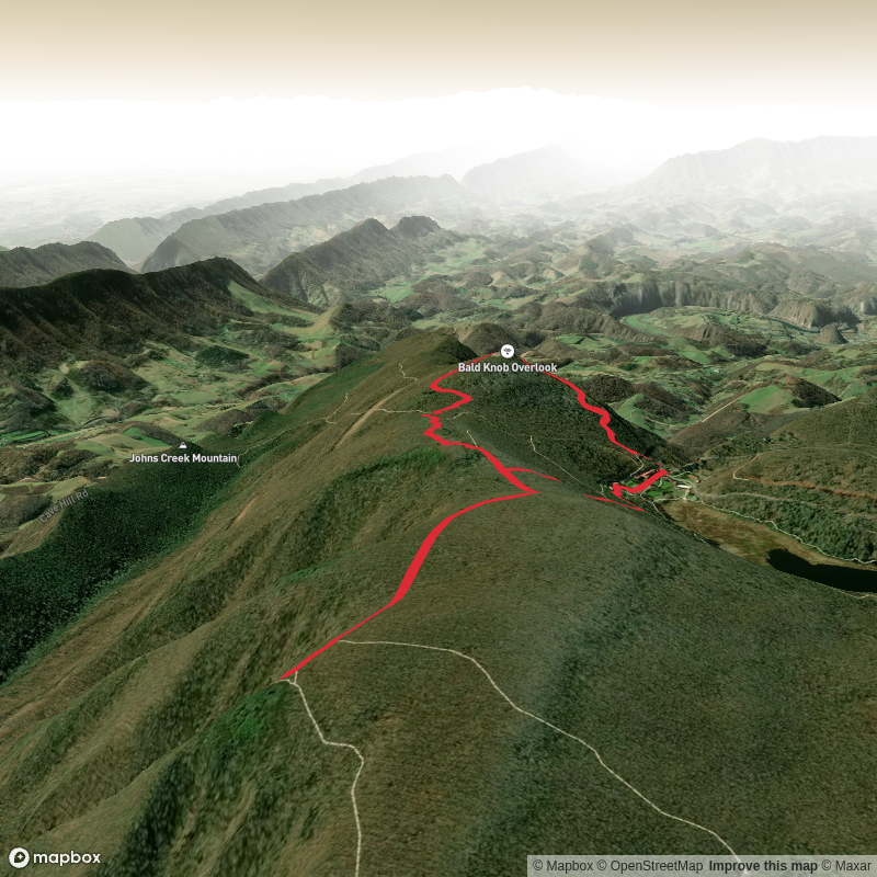 Bald Knob, Bear Cliffs Trail and Bear Cliffs Connector Loop Trail