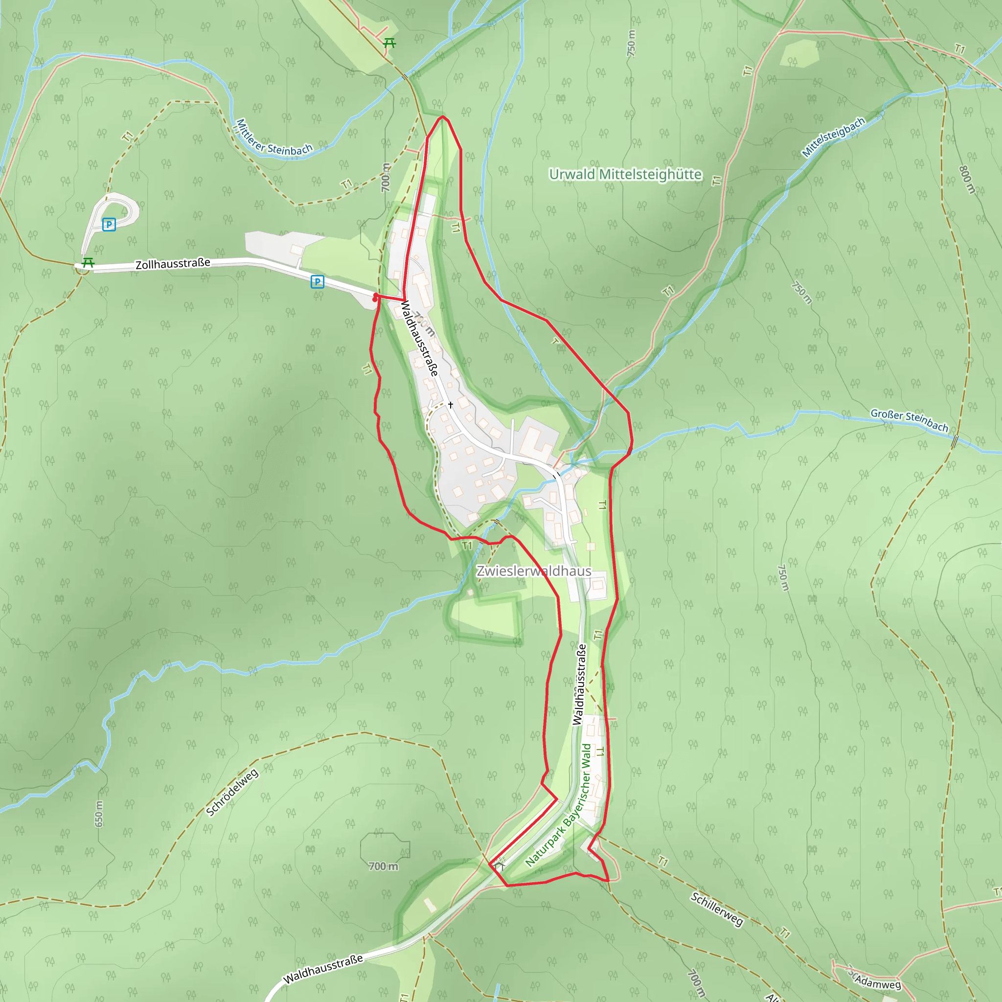 Luchsfaehrte and Ameise Loop mobile static map