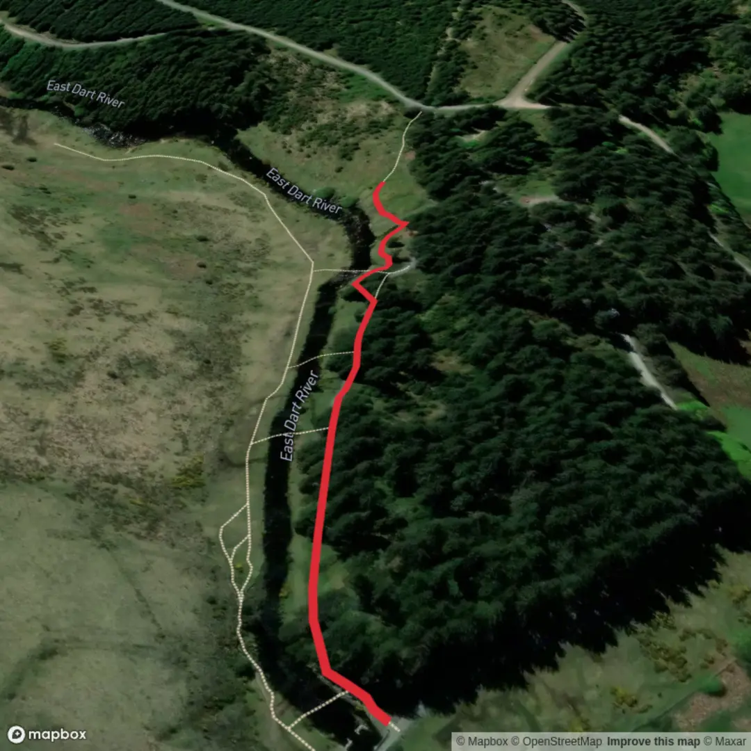 An image depicting the trail Dartmoor Believer River Camp National Park and its surrounding area.