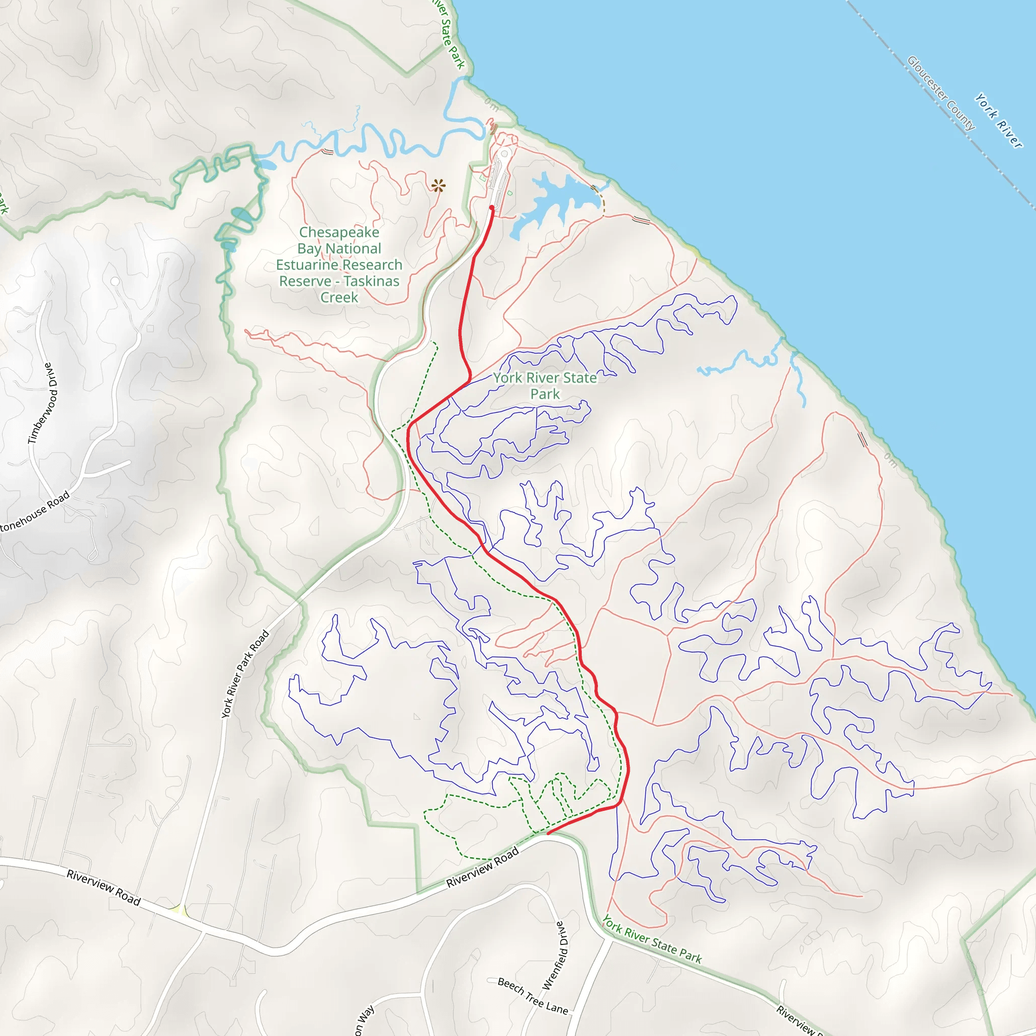 Backbone Trail mobile static map