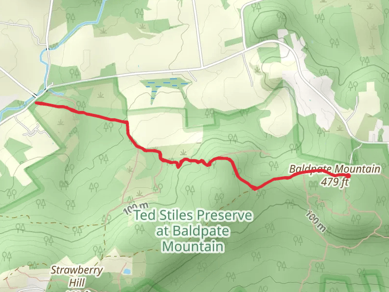 Baldpate Mountain via Unmarked Trail and Ridge Trail