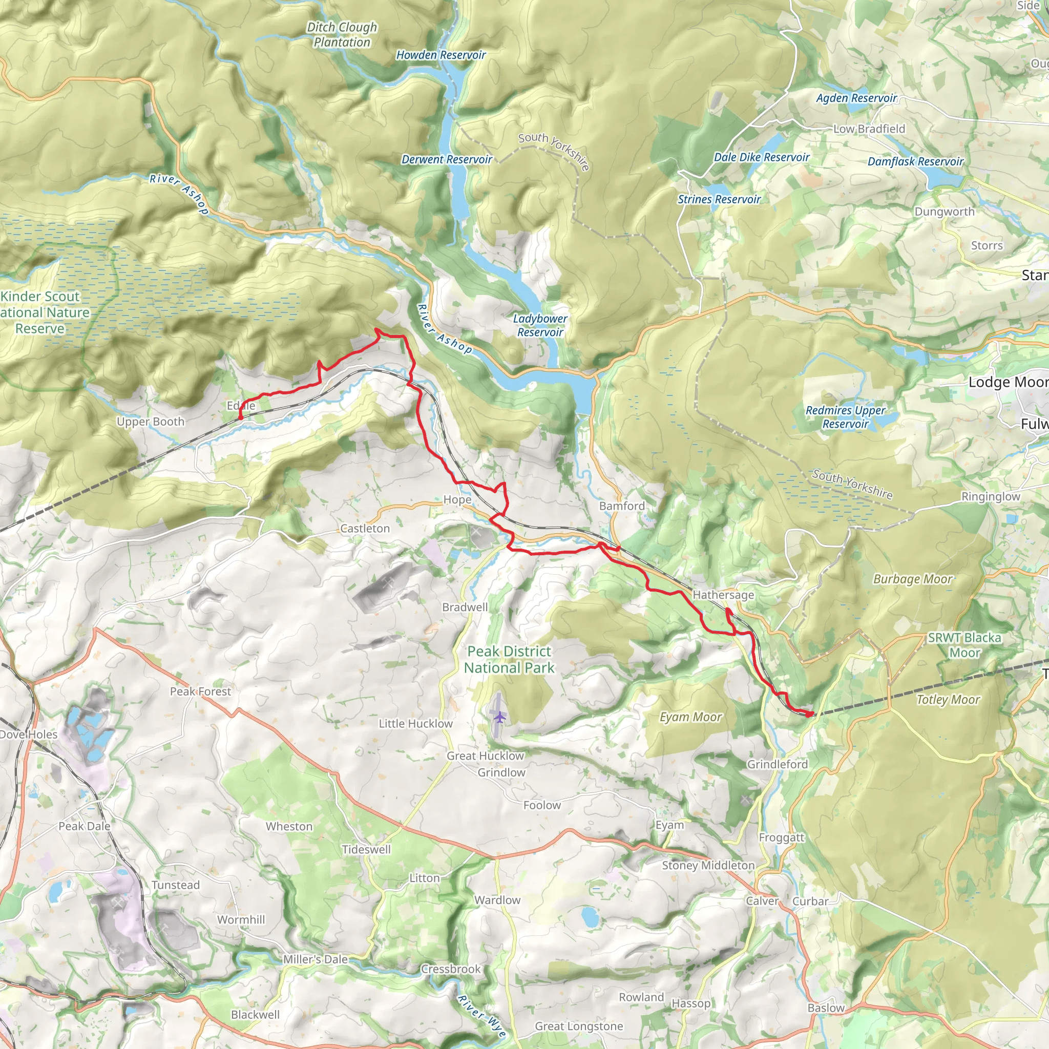 Steel Cotton Trail mobile static map