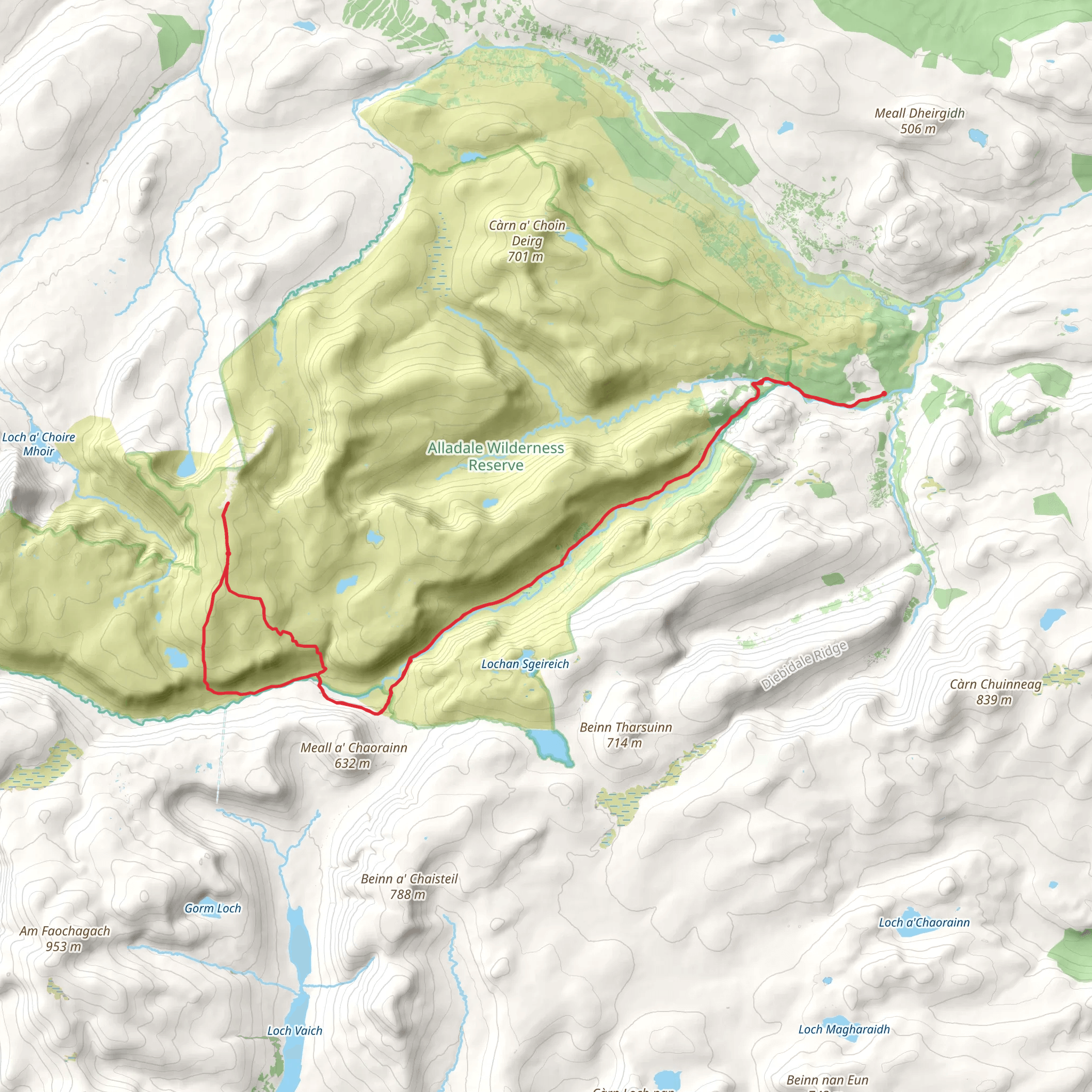 Carn Ban Loop mobile static map