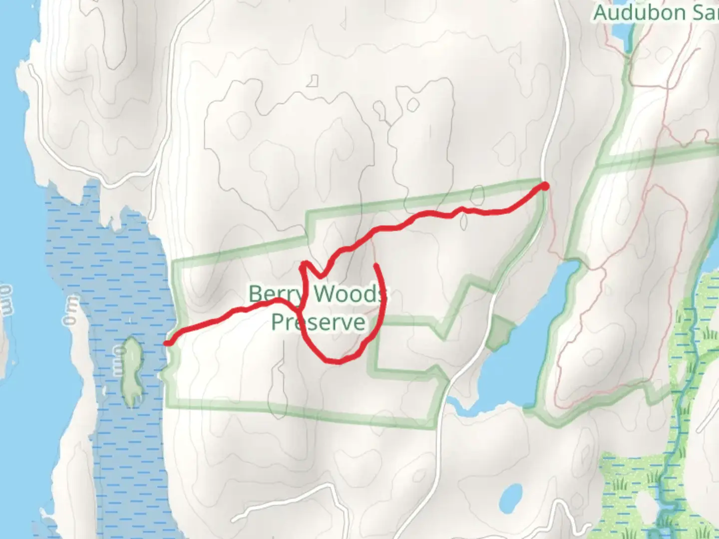 An image depicting the trail Bay Point Road West Trail and its surrounding area.