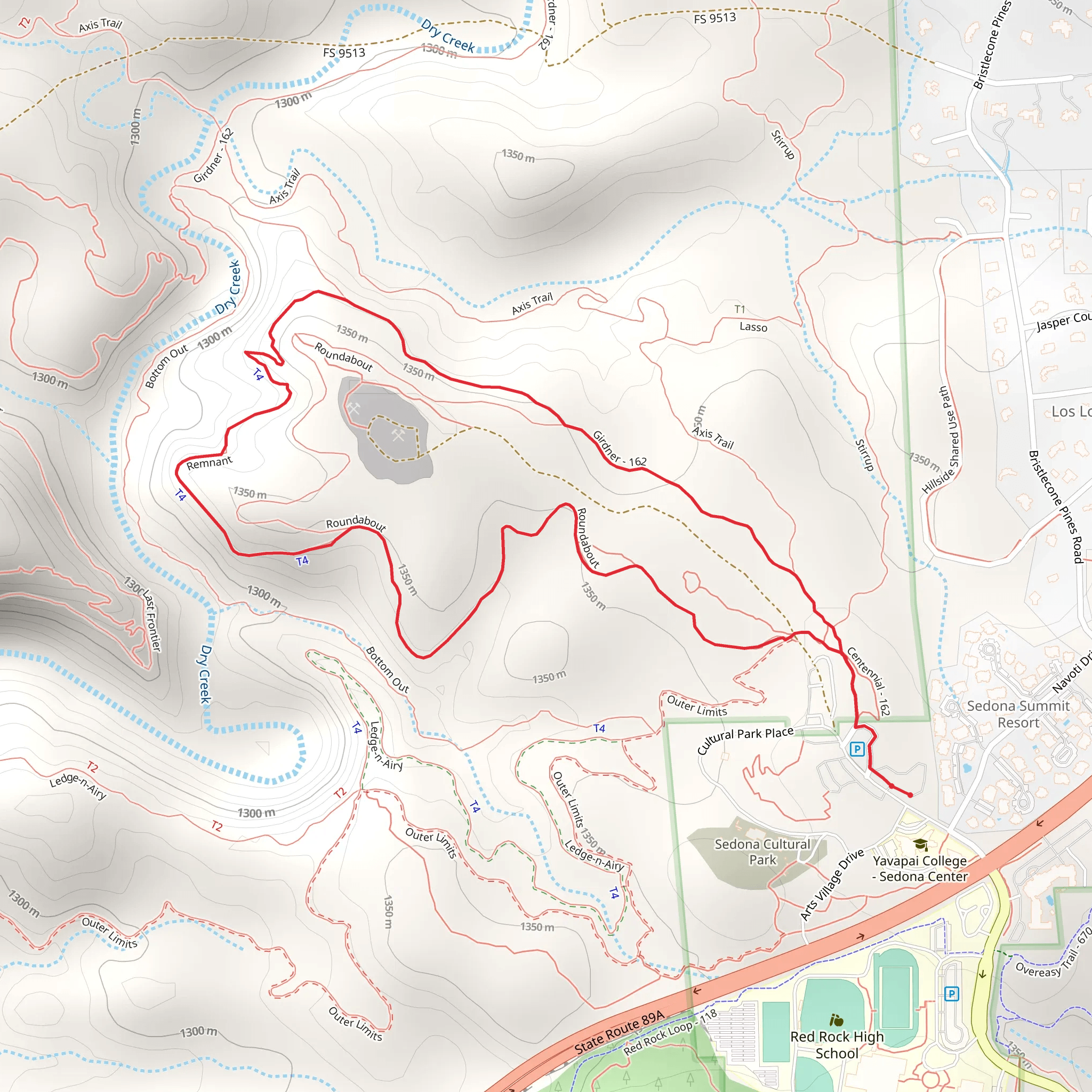Roundabout and Gridner Loop mobile static map