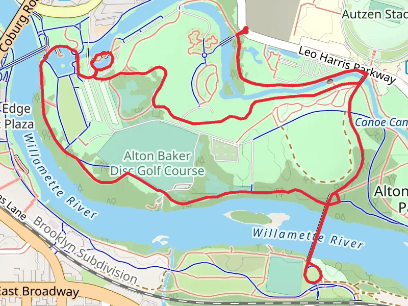 Pre's Trail, North Bank Path and Frohnmayer Bridge Walk
