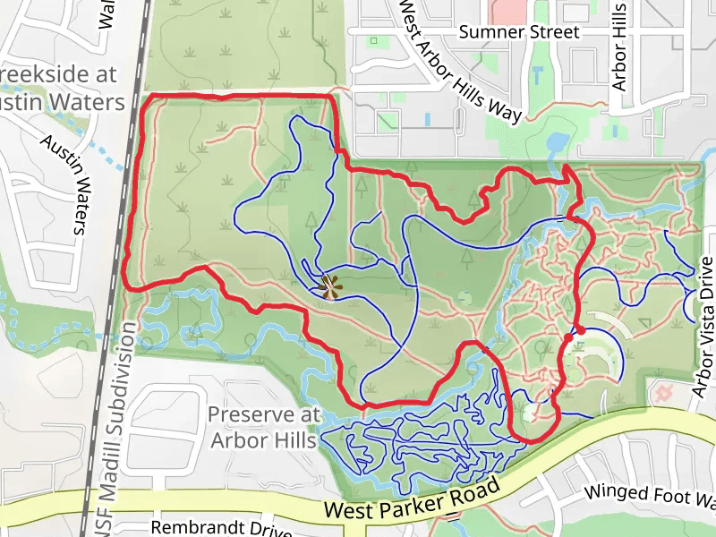 Arbor Hills and Outer Loop Trail