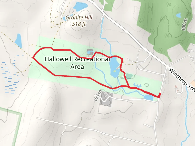 Hallowell Reservoir via Quarry Trail
