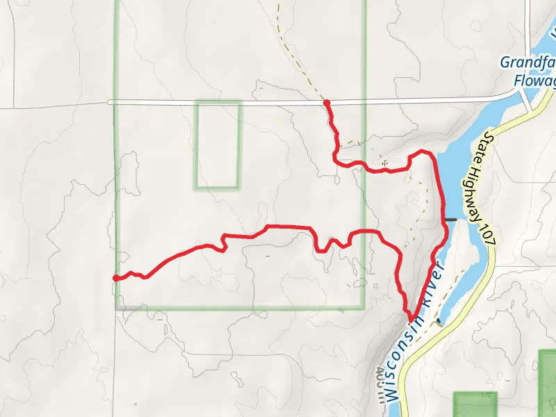 Ice Age Trail from Burma Road