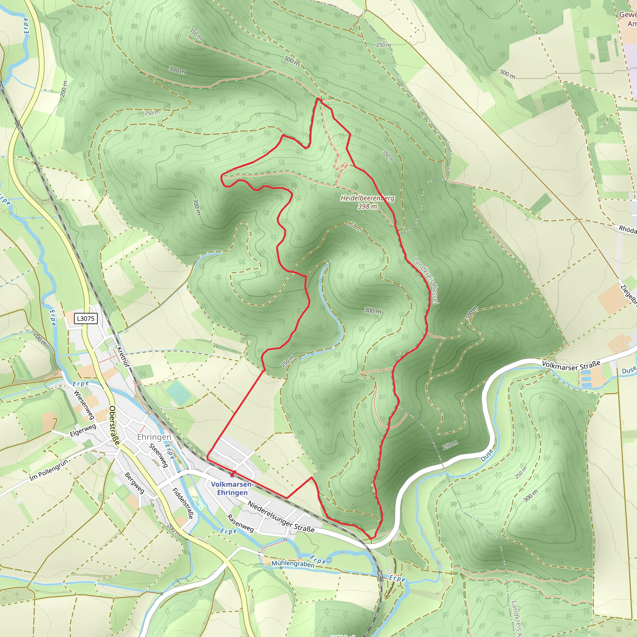 Heidelbeerenberg Loop mobile static map