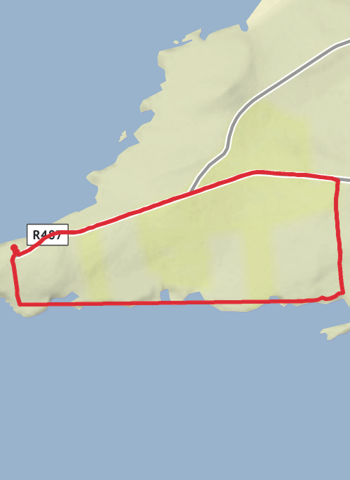 Hike from Kilbaha North mobile static map