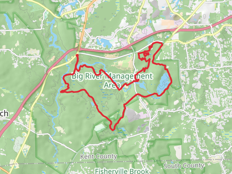 Carr's Pond via Sawmill Trail and Upper Piney Loop